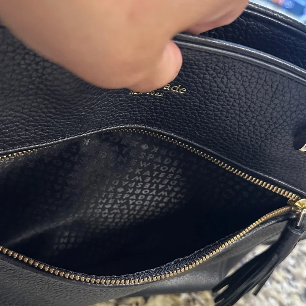 Kate Spade Black Pebbled Leather Tote - Picture 13 of 13